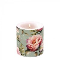 Ambiente bougie petite décoration pivoines paraffine 35 heures