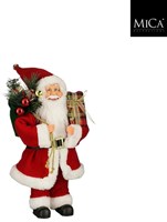 MiCa décoration Père Noël rouge 25x15x40 cm déco de Noël