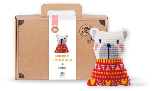 Sozo kit créatif coussin ours en peluche - jouet créatif pour enfants-2