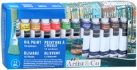 Peinture à l'huile set peinture 12 couleurs 12 ml peinture créative