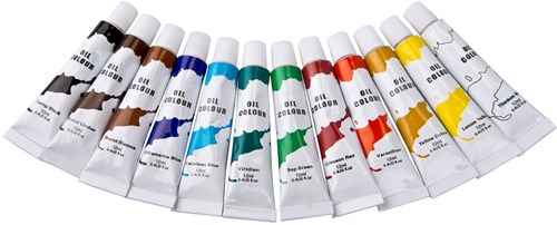 Peinture à l'huile set peinture 12 couleurs 12 ml peinture créative-2