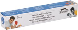 Balles de tennis de table blanches plastique 40 mm lot de 6 balles ping-pong