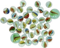Set de billes en verre 40 pièces multicolores pour enfants-3