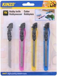 Cutter set lame sécable 4 pièces plastique multicolore