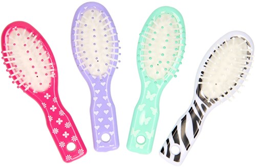 Brosse à cheveux mini jouet 12,5 cm pour poupées enfants
