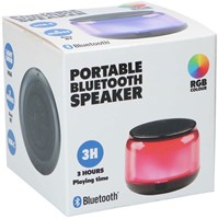 Edco enceinte Bluetooth portable avec éclairage RGB et USB-C - 3 heures d'autonomie