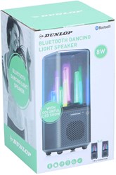 Edco enceinte Bluetooth avec lumière dansante - enceinte LED de fête noire