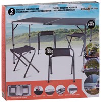 Meubelset Inklapbaar 120x60cm, 5dlg.