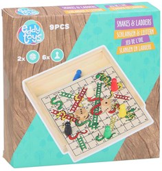 Jeu de serpents et échelles en bois jeu de société classique jouet en bois
