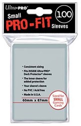 Asmodee protège-cartes jeu Pro-Fit Clear Small 100 pièces protection