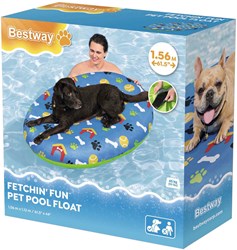 Bestway matelas gonflable pour animaux de compagnie bleu jouet piscine
