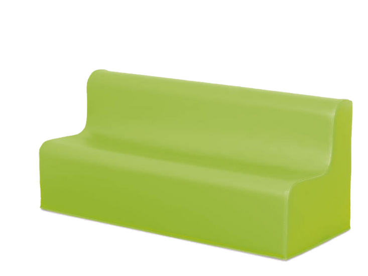 Softplay bankje zithoogte 25 cm LIME GROEN
