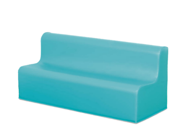 Softplay bankje zithoogte 25 cm LICHTBLAUW