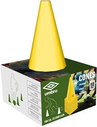 Edco cônes - matériel d'entraînement football - 10 pièces jaune