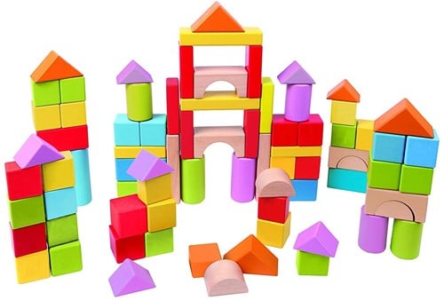 Wonderful Beech Blocks, 101 pcs