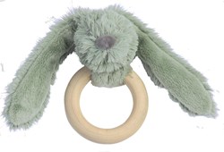 Happy Horse anneau de dentition bois lapin Richie vert FSC cadeau bébé