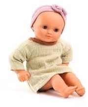 Djeco poupées poupée bébé 32 cm Pistache - poupée douce