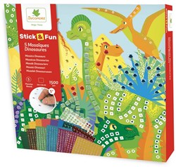 Sycomore jouet mosaïque - kit créatif dinosaures pour enfants