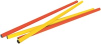 Megaform bâton de gymnastique 100 cm lot de 4 pièces couleurs aquafitness-3