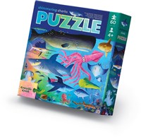 Crocodile Creek Puzzle Holographique - 60 pièces - Requin 