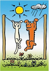 Dino puzzle Doggie & Pussycat - 2 puzzles - 48 pièces - jouet