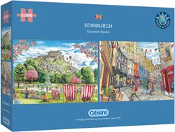 Gibsons puzzle Édimbourg 2x500 pièces - coffret puzzle adultes