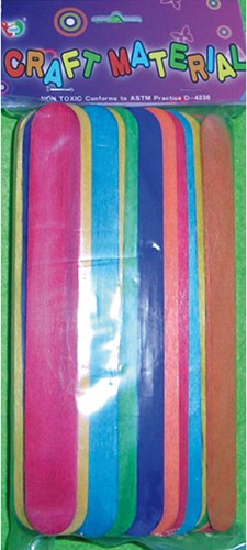 Eduplay bâtonnets en bois grands colorés - set créatif pour enfants-3