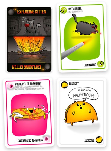 Asmodee jeu de cartes Exploding Kittens - Jeu de fête en néerlandais-3