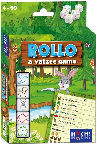 Asmodee jeu de dés Rollo animaux - Variante Yatzee pour enfants