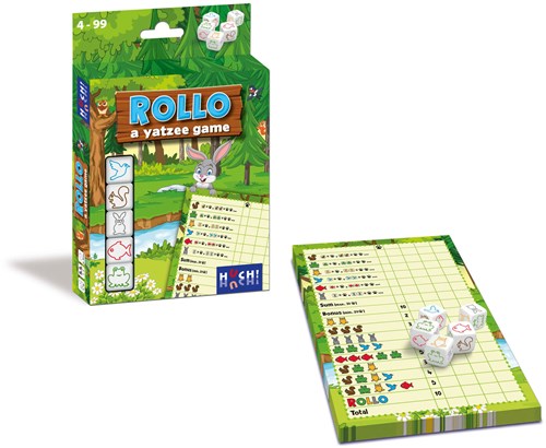 Asmodee jeu de dés Rollo animaux - Variante Yatzee pour enfants-3