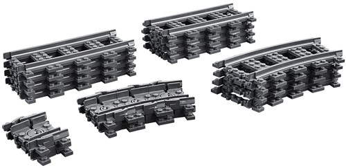 LEGO City Rails de Train - Set d'Extension 60205 pour circuits-2