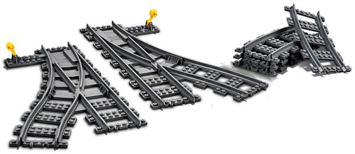 LEGO City aiguillages de train - set d’extension 60238 rails-3