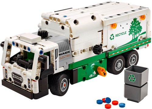 LEGO Technic Mack LR Electric camion poubelle set de construction - camion jouet-2