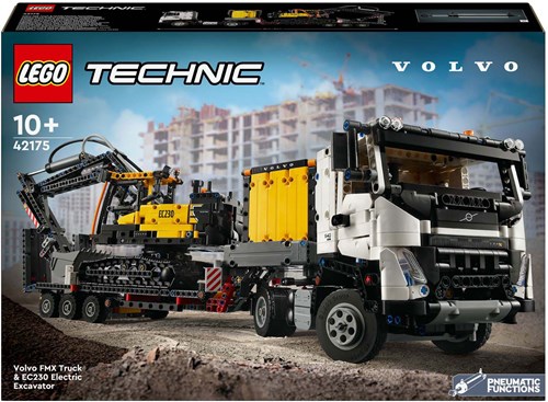 LEGO Technic véhicules de construction Volvo camion FMX et pelleteuse EC230 set