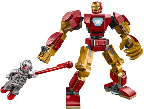 LEGO Marvel Iron Man Mecha vs. Ultron set de construction - Jouet super-héros-2