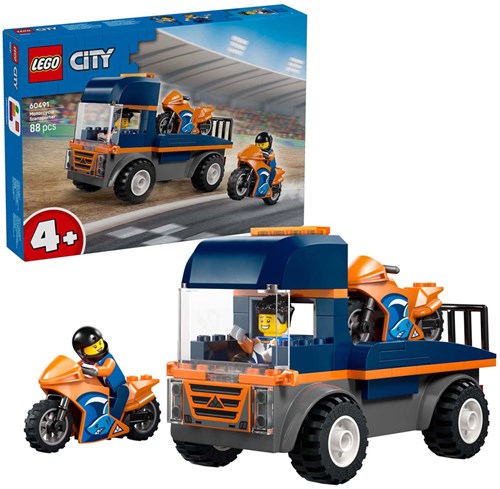 LEGO City transporteur de moto set de construction - jouet pour enfants-3