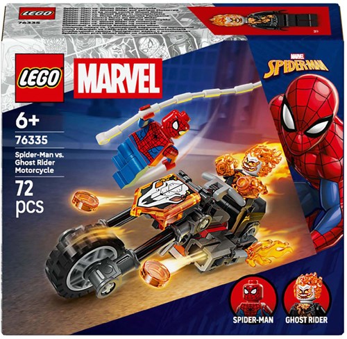 LEGO Spider-Man jouet moto Ghost Rider set de construction Marvel 76335