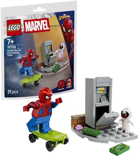 LEGO Super Heroes set de construction Spider-Man vs Anti-Venom braquage 30725 Marvel-3