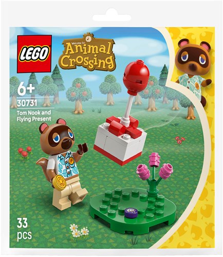 LEGO set de construction Animal Crossing Tom Nook avec cadeau volant 30731