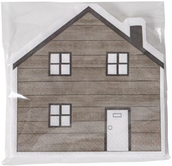 Boltze Home serviettes forme maison 12 pièces décoration de table