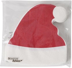 Boltze Home serviettes décoration de table Noël bonnet de Père Noël 12 pièces