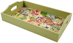 Creativ Company plateau en bois Empress Tree 30x17x5 cm avec poignées