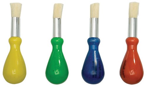 Collall pinceau enfant ergonomique peinture pour enfants 12 pièces