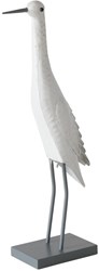 Boltze Home statue décorative oiseau métal blanc 55 cm ambiance plage