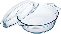 Plat à four avec couvercle verre borosilicate 2,1L transparent - résistant au four