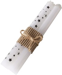 Boltze Home bougies de table blanches lot de 2 20cm - décoration élégante
