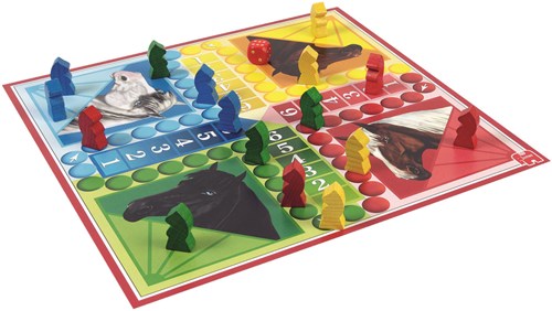 Jumbo Jeu des Petits Chevaux - Jeu de société pour enfants et adultes-2