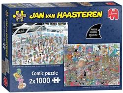 Jumbo puzzle Jan van Haasteren 2-en-1 2 x 1000 pièces puzzle