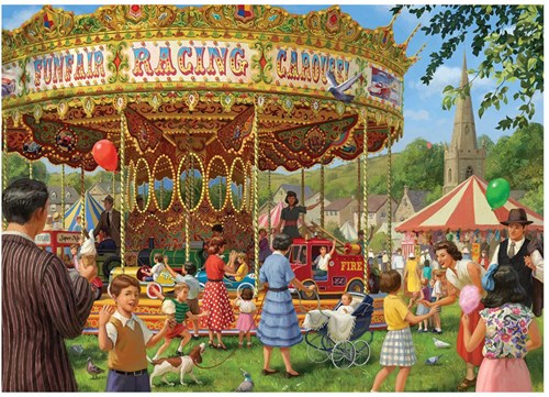 Falcon puzzle - Puzzle 1000 pièces - The Carousel - Multicolore-2