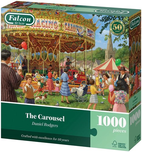 Falcon puzzle - Puzzle 1000 pièces - The Carousel - Multicolore-3
